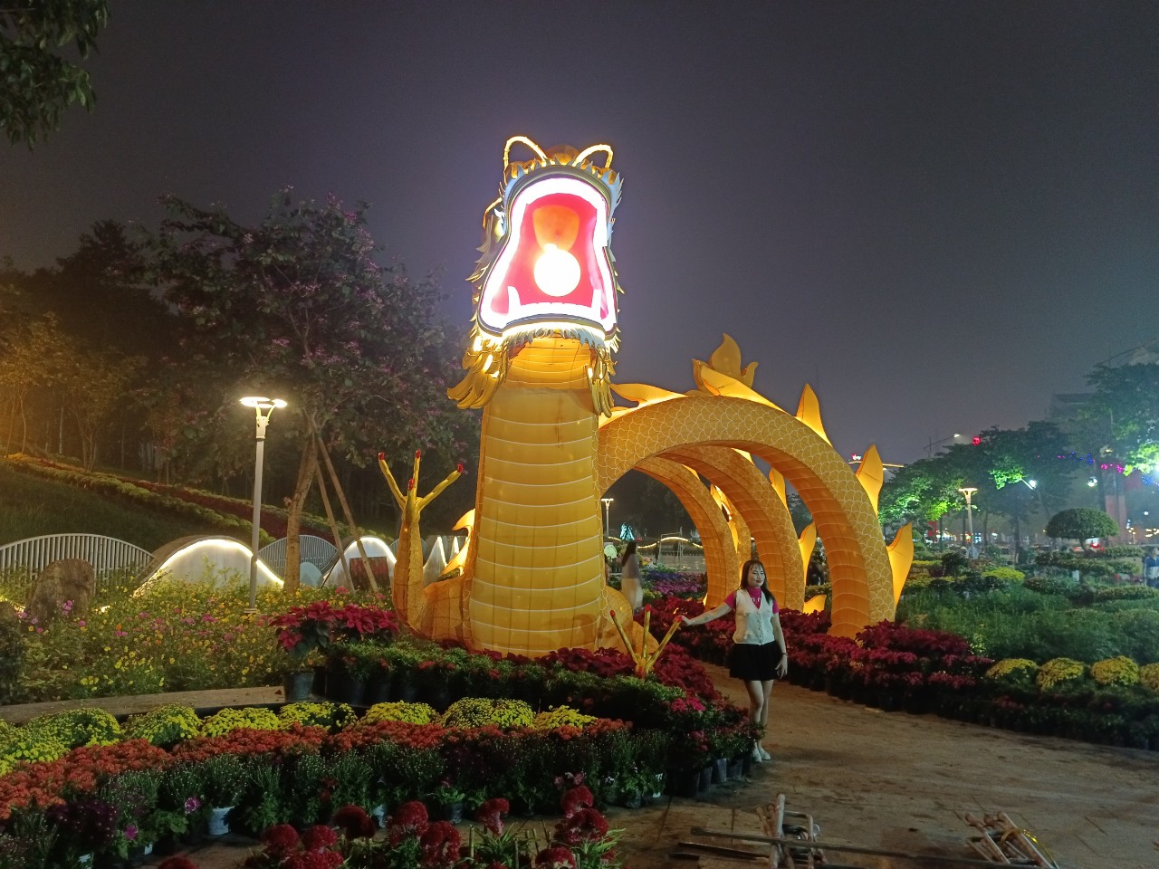 H&agrave;ng ng&agrave;n người tới chi&ecirc;m ngưỡng linh vật rồng ngậm ngọc d&agrave;i 30 m- Ảnh 3.