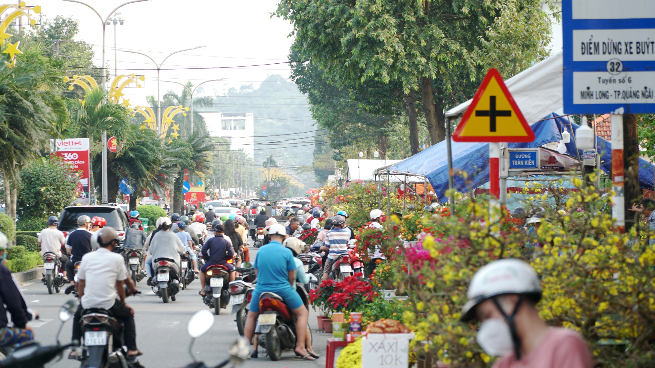 Tấp nập chợ hoa xuân Đà Nẵng, Quảng Ngãi ngày giáp tết- Ảnh 8.
