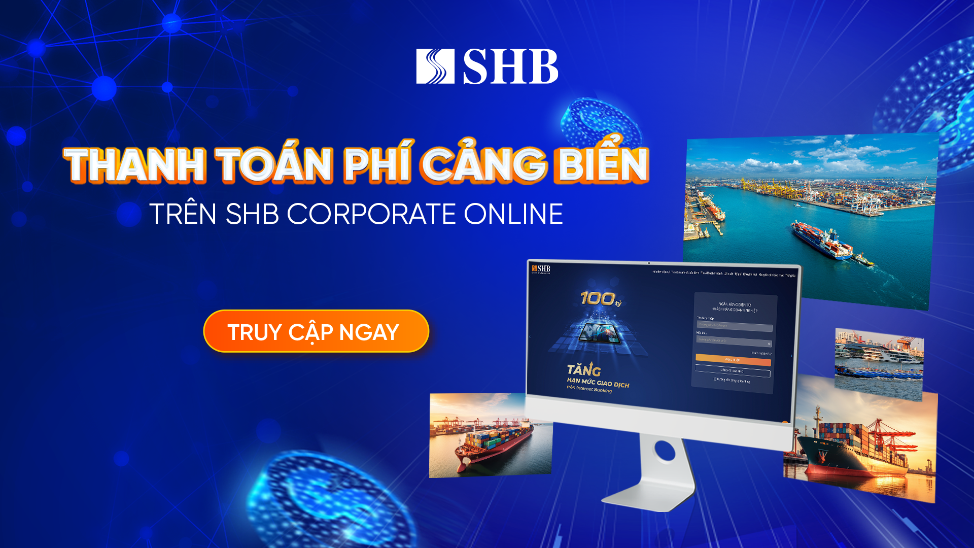 Thanh toán phí cảng biển qua kênh online sẽ giúp doanh nghiệp tiết kiệm đáng kể chi phí
