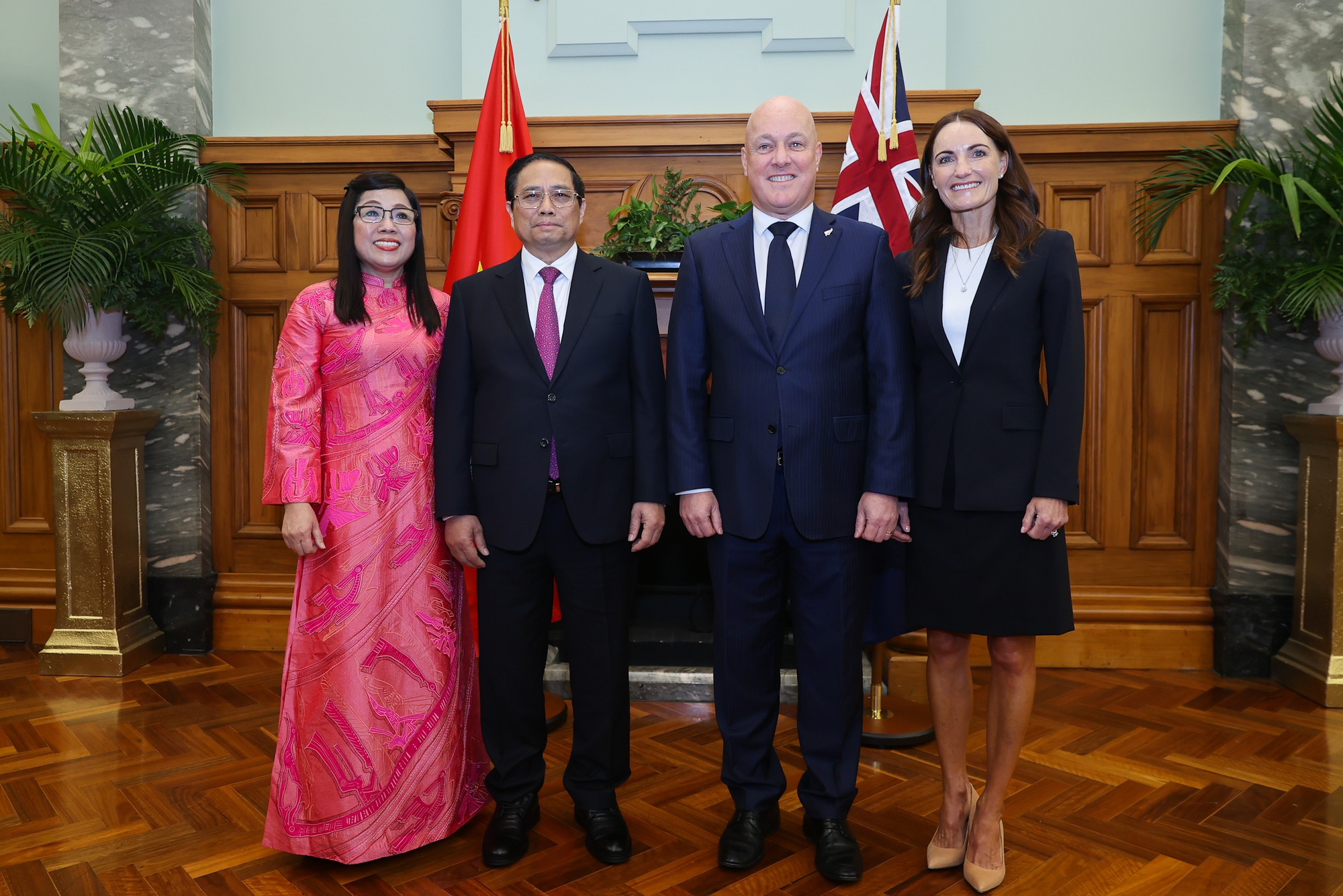 Nghi thức đặc biệt Lễ đ&oacute;n Thủ tướng Phạm Minh Ch&iacute;nh thăm ch&iacute;nh thức New Zealand- Ảnh 12.