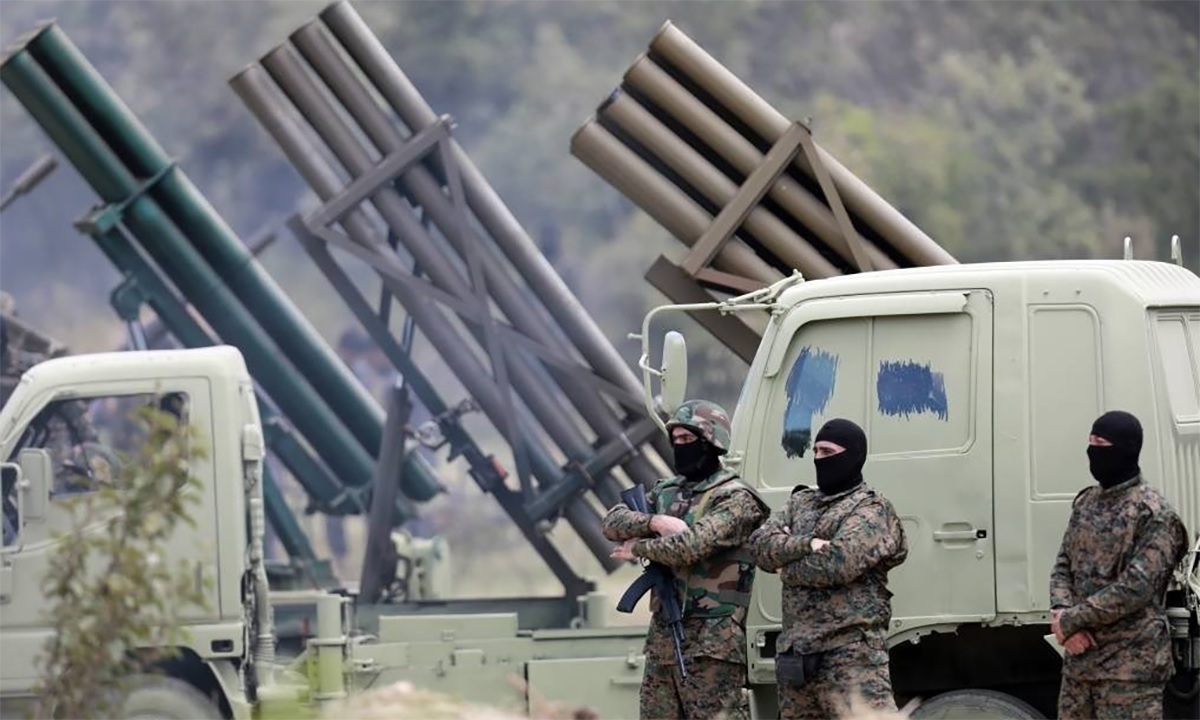 Th&agrave;nh vi&ecirc;n Hezbollah ở miền Nam Lebanon. Ảnh: Hezbollah