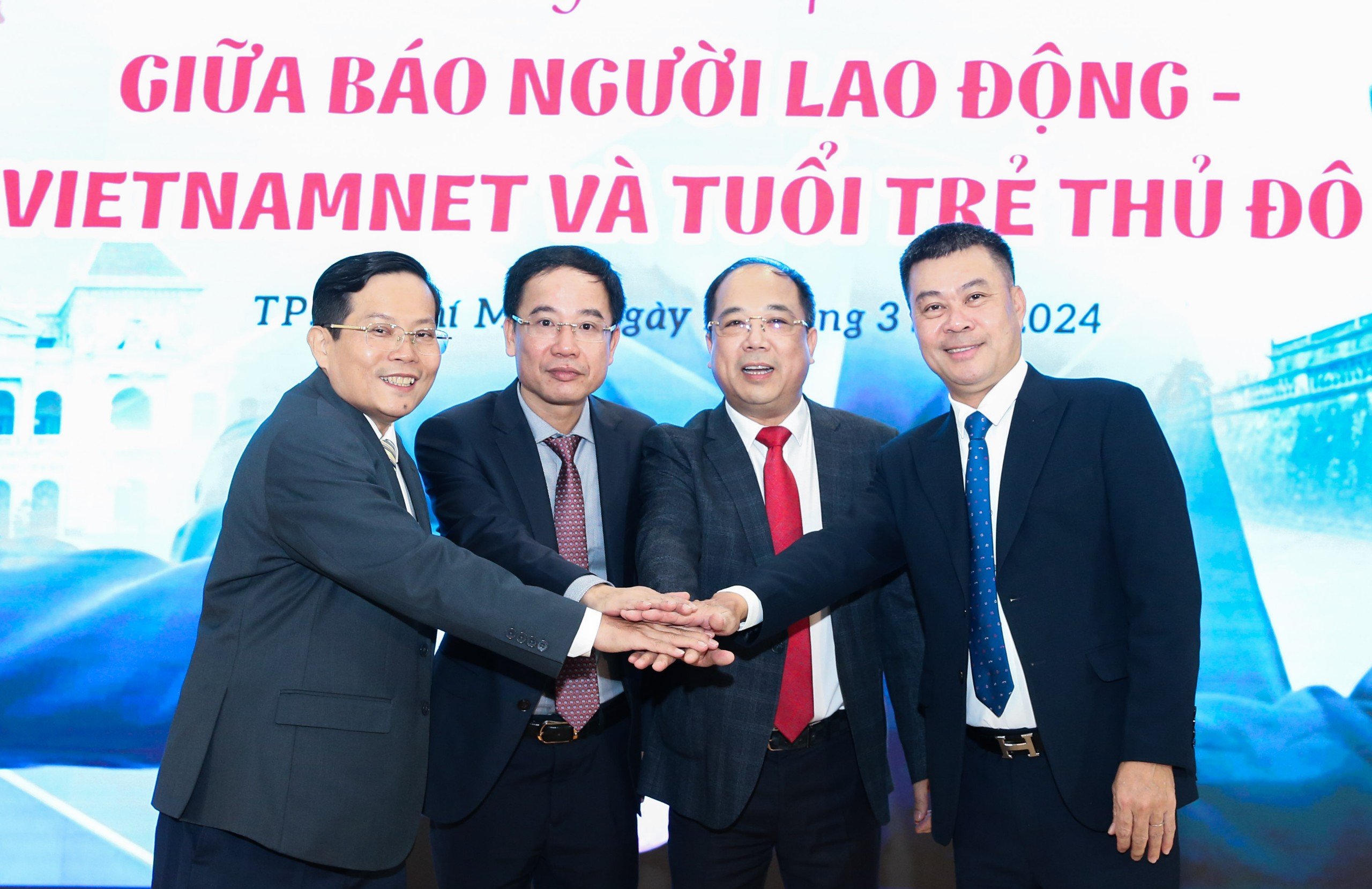 B&aacute;o Người Lao Động, B&aacute;o VietNamNet, B&aacute;o Tuổi trẻ Thủ đ&ocirc; k&yacute; kết hợp t&aacute;c- Ảnh 6.