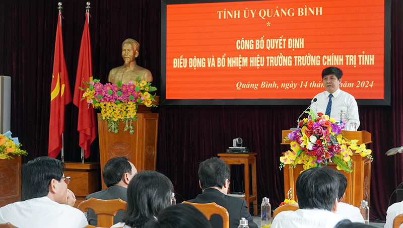 Tiếp tục bổ nhiệm, điều động nhiều cán bộ chủ chốt ở Quảng Bình- Ảnh 1.