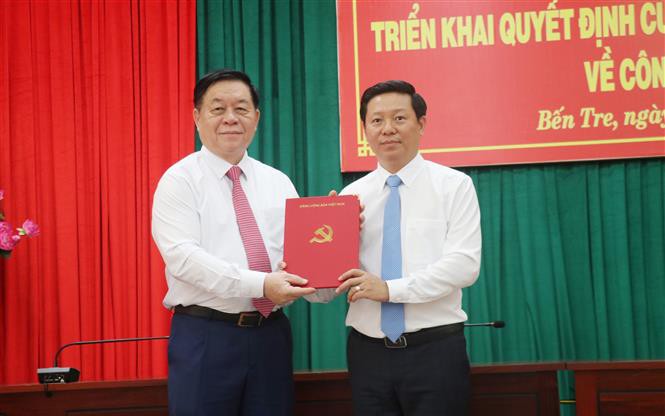 Ông Trần Thanh Lâm giữ chức Phó Bí thư Tỉnh ủy Bến Tre