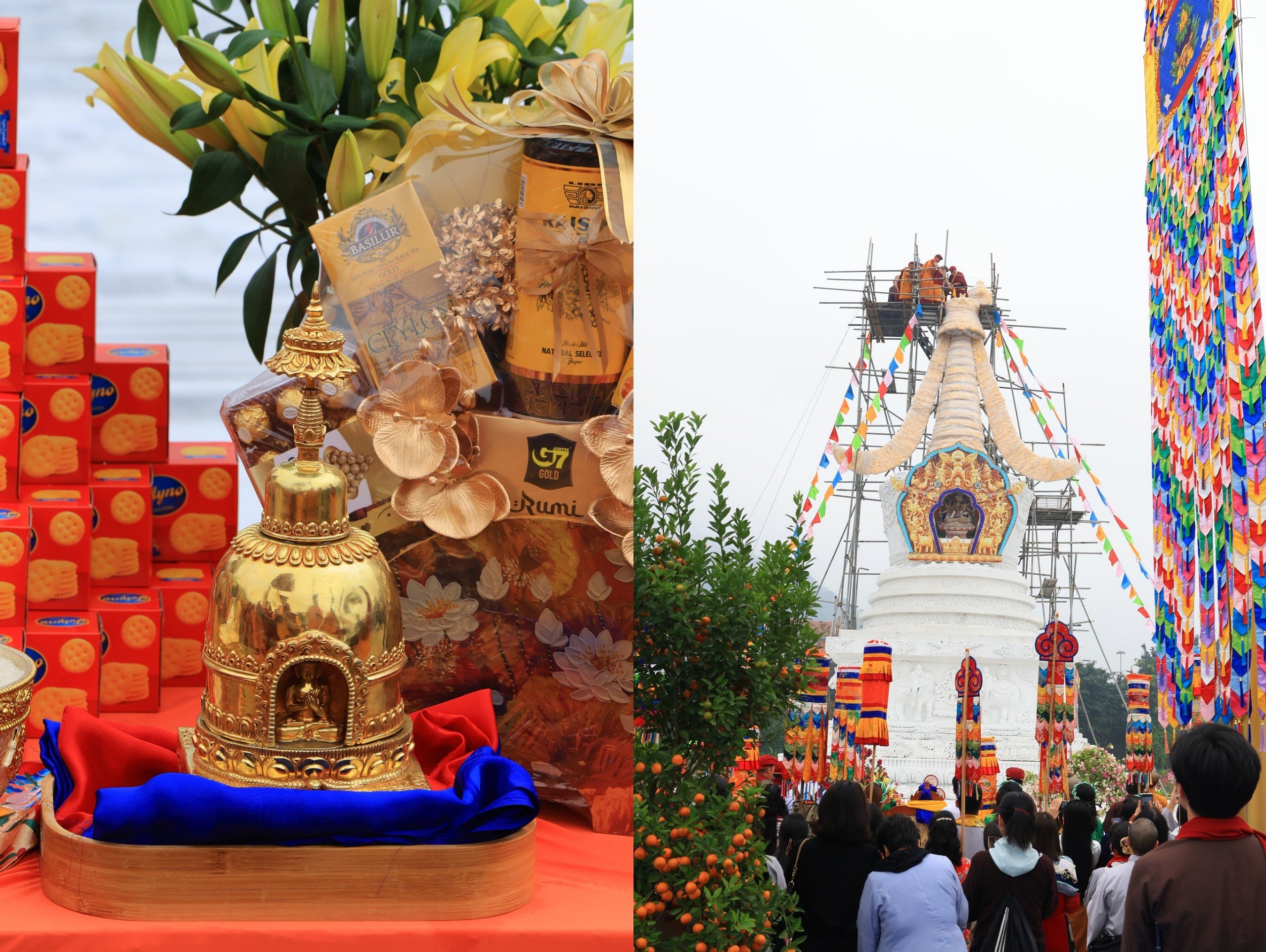 Khai quang điểm nh&atilde;n t&ocirc;n tượng Đức Phật Th&iacute;ch Ca tại Đại Bảo Th&aacute;p Mandala T&acirc;y Thi&ecirc;n- Ảnh 4.