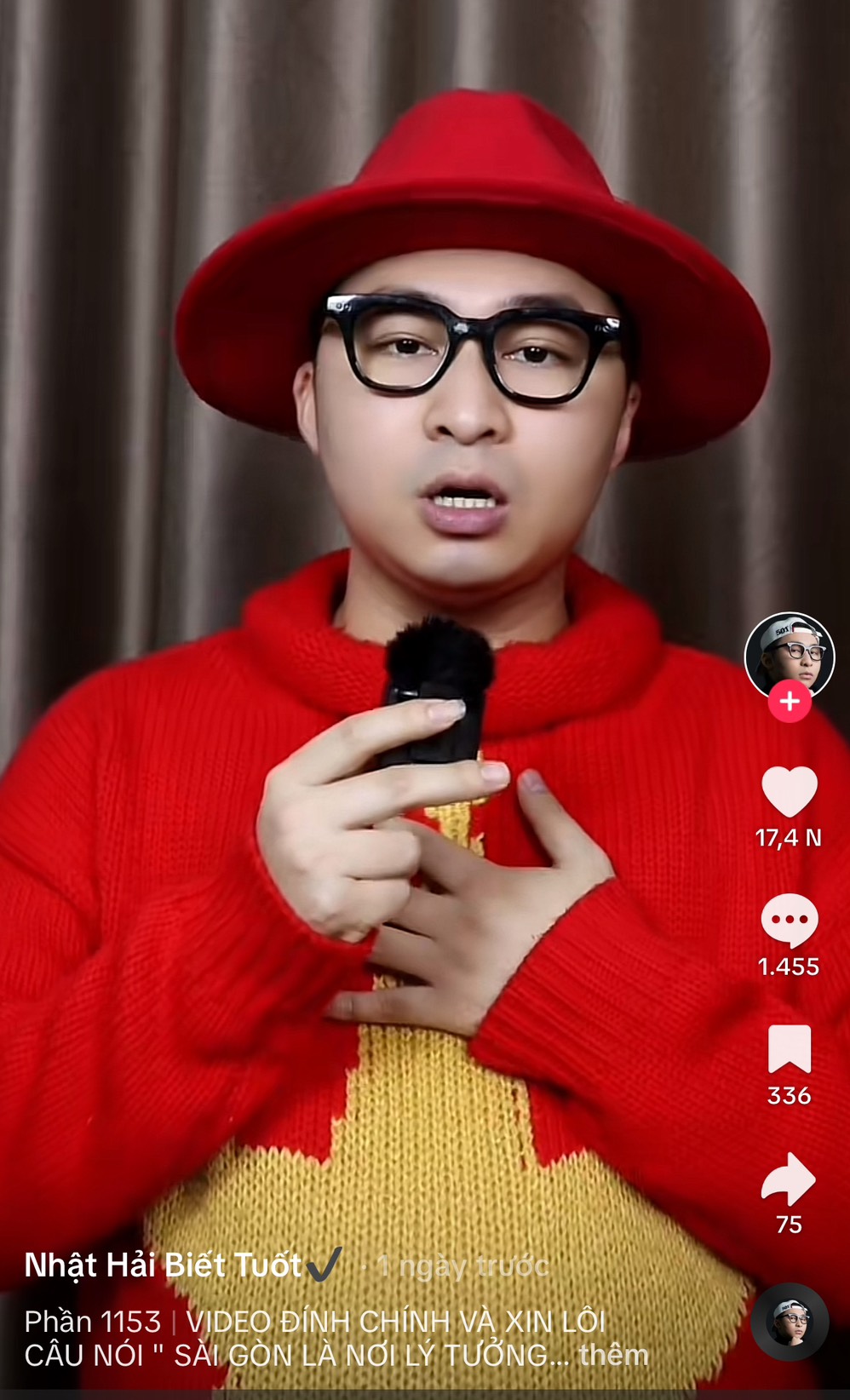 TikToker xin lỗi v&igrave; đ&atilde; n&oacute;i 