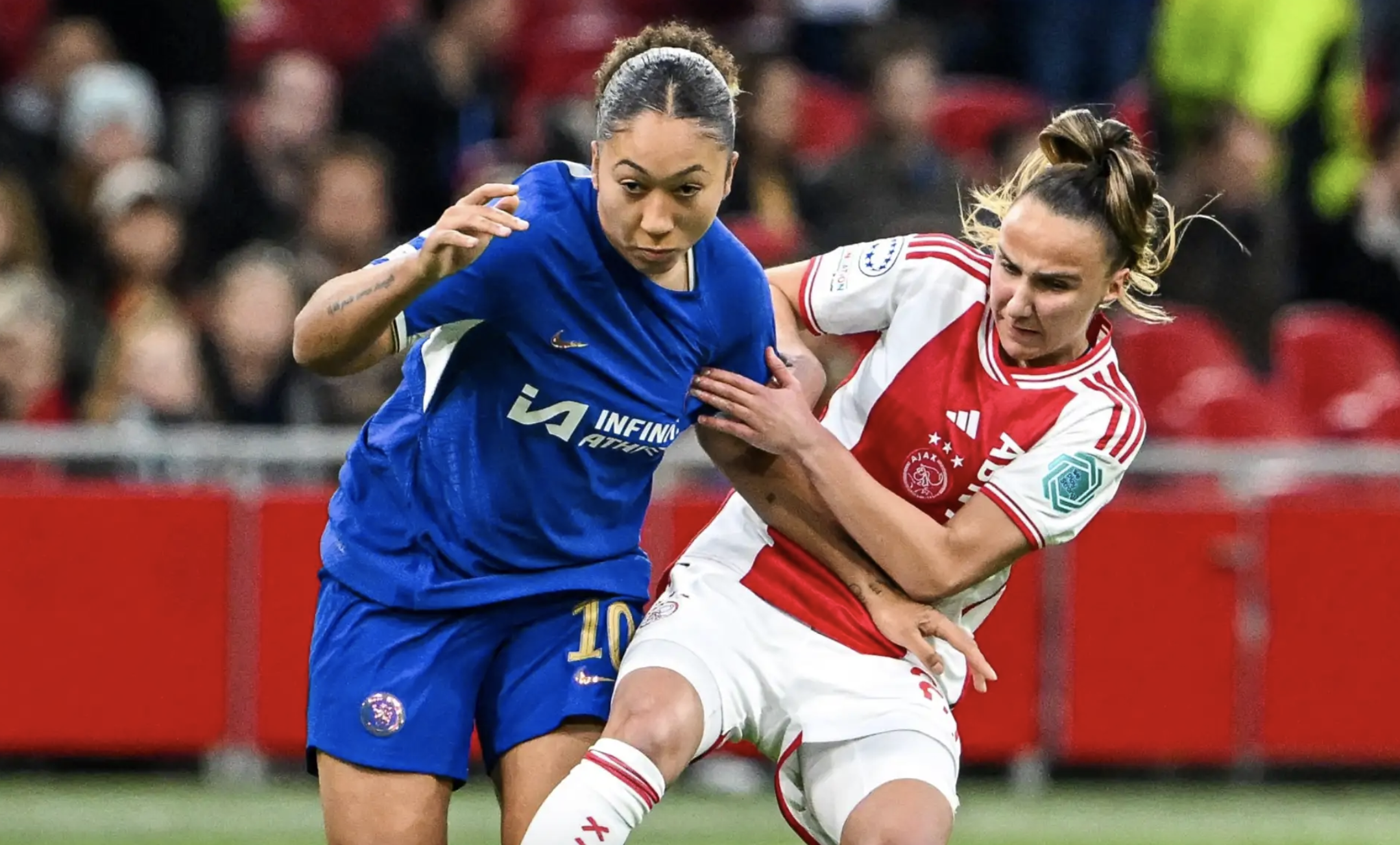 Đ&egrave; bẹp Ajax, Chelsea đặt một ch&acirc;n v&agrave;o b&aacute;n kết Champions League nữ- Ảnh 1.