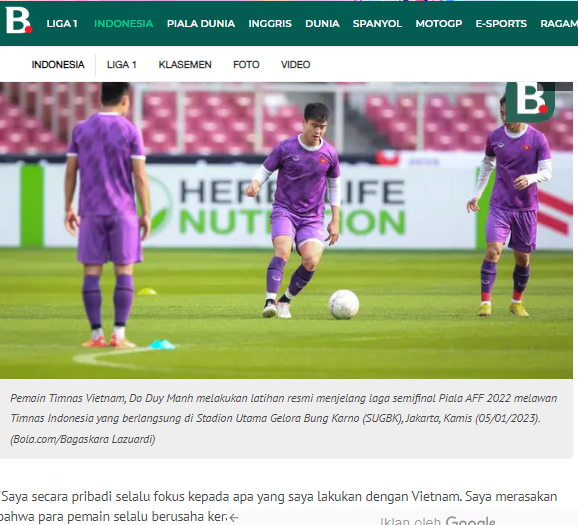 Báo Indonesia hồ hởi khi HLV Troussier loại trung vệ Đỗ Duy Mạnh- Ảnh 2.