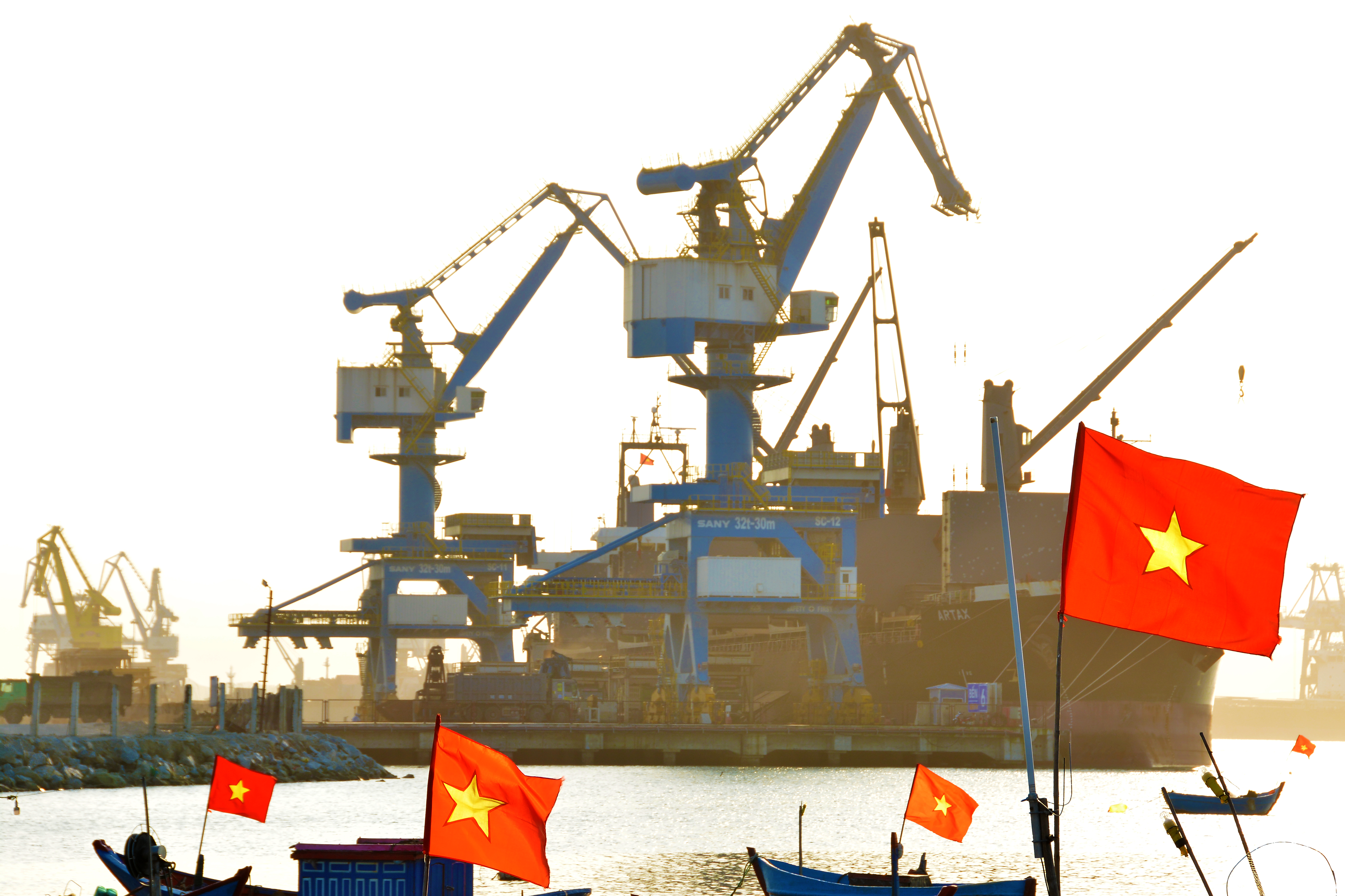 Cảng Doosan Dung Quất. Ảnh: NGUYỄN TẤN PHÁT
