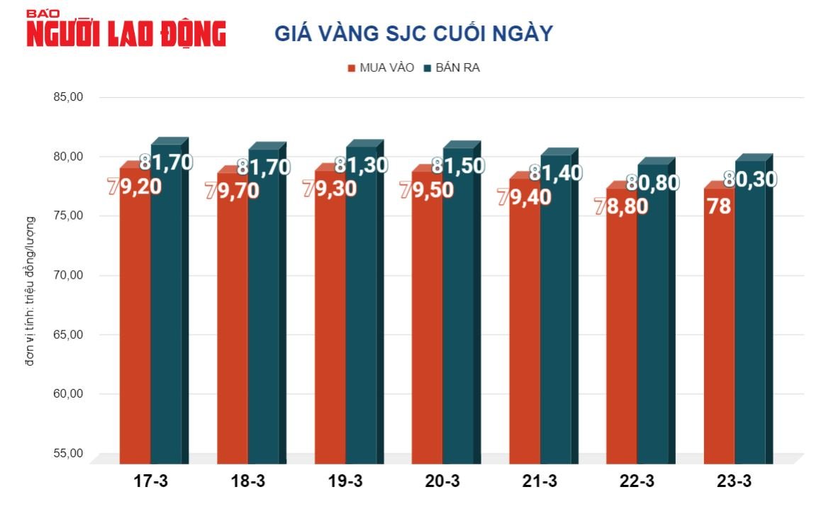 Gi&aacute; v&agrave;ng h&ocirc;m nay 24-3: Gi&aacute; v&agrave;ng SJC biến động ngược với v&agrave;ng nhẫn- Ảnh 2.