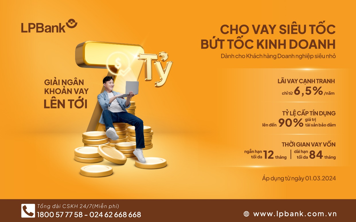 LPBank d&agrave;nh nguồn vốn t&agrave;i trợ lớn cho doanh nghiệp si&ecirc;u nhỏ th&ocirc;ng qua chương tr&igrave;nh 