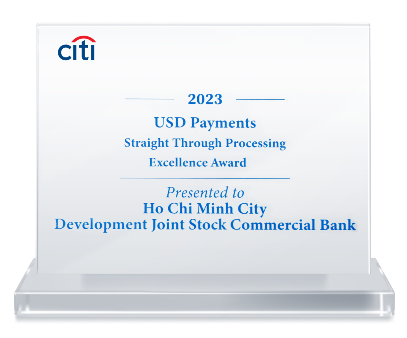 HDBank nhận “Giải thưởng chất lượng thanh toán quốc tế xuất sắc năm 2023” từ Citibank- Ảnh 2.