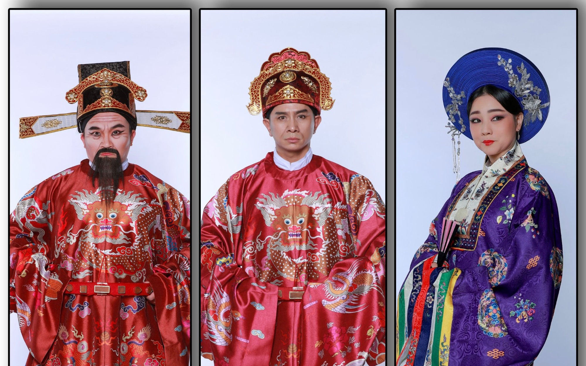 Đại Nghĩa, Đình Toàn, Mỹ Duyên tạo hình đẹp trong vở