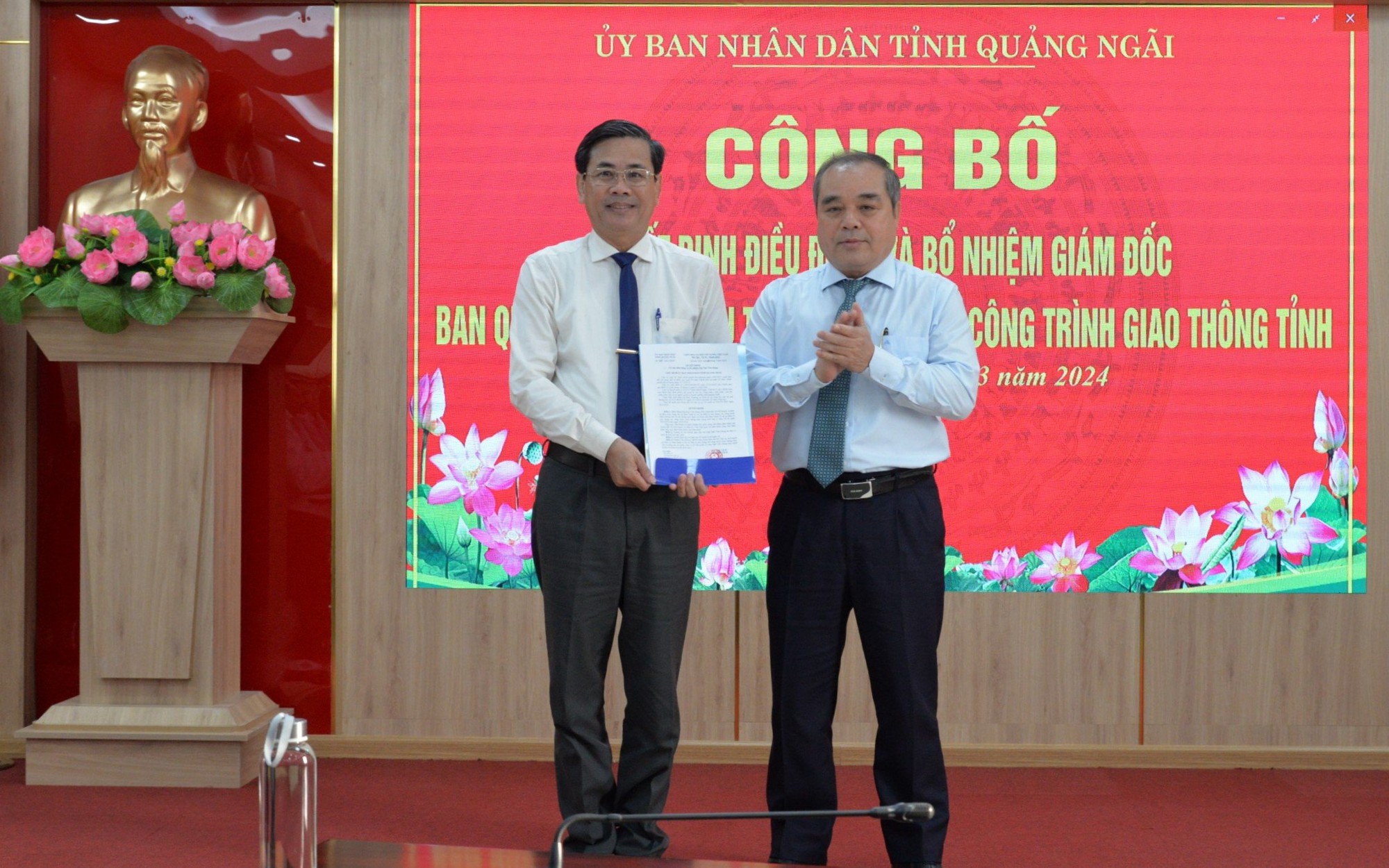 Bổ nhiệm Giám đốc Ban Giao thông Quảng Ngãi sau khi lãnh đạo đơn vị này bị khởi tố