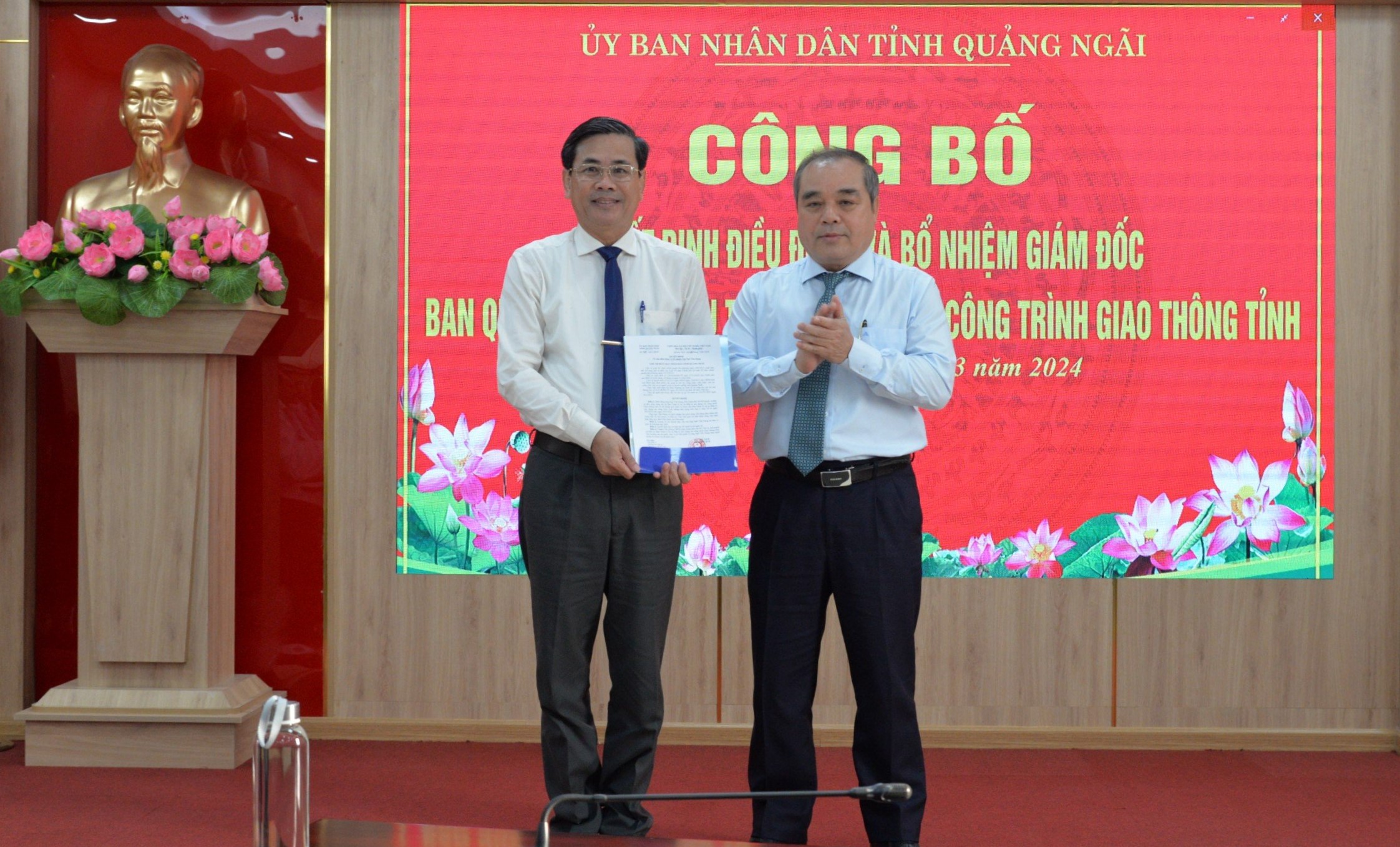 Bổ nhiệm Gi&aacute;m đốc Ban Giao th&ocirc;ng Quảng Ng&atilde;i sau khi l&atilde;nh đạo đơn vị n&agrave;y bị khởi tố- Ảnh 1.
