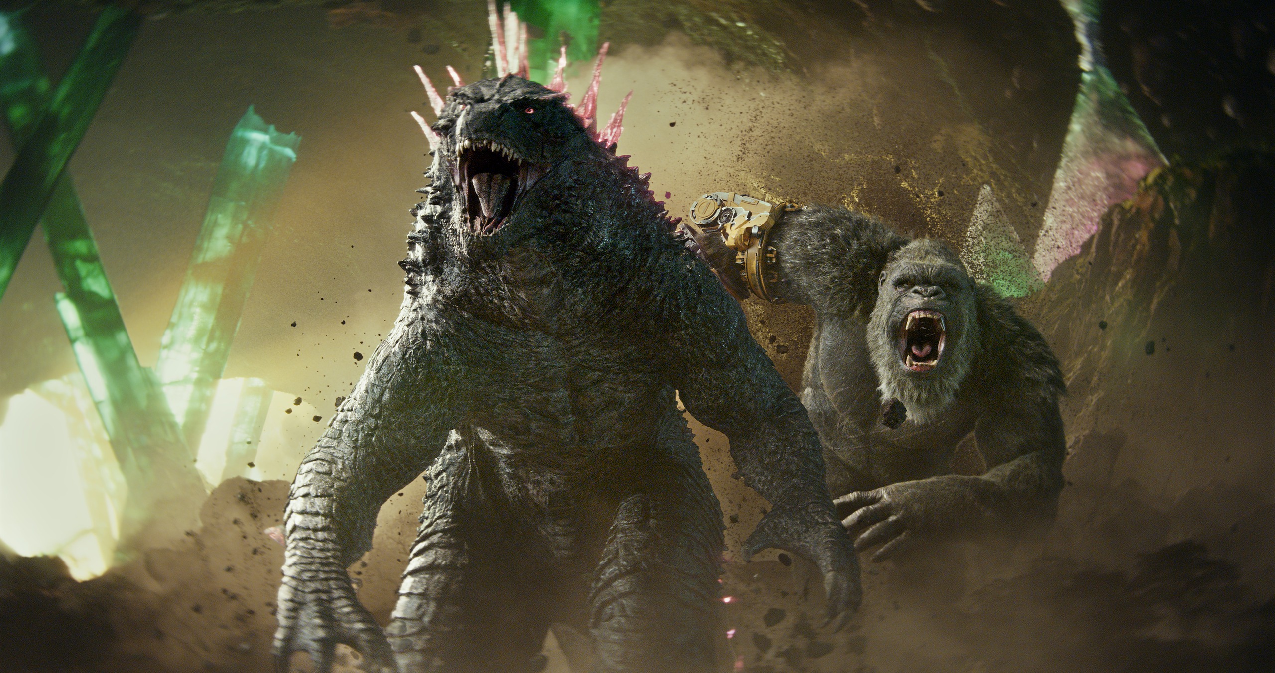 Cảnh trong phim &ldquo;Godzilla x Kong: Đế chế mới&rdquo;.  (Ảnh do nh&agrave; ph&aacute;t h&agrave;nh cung cấp)