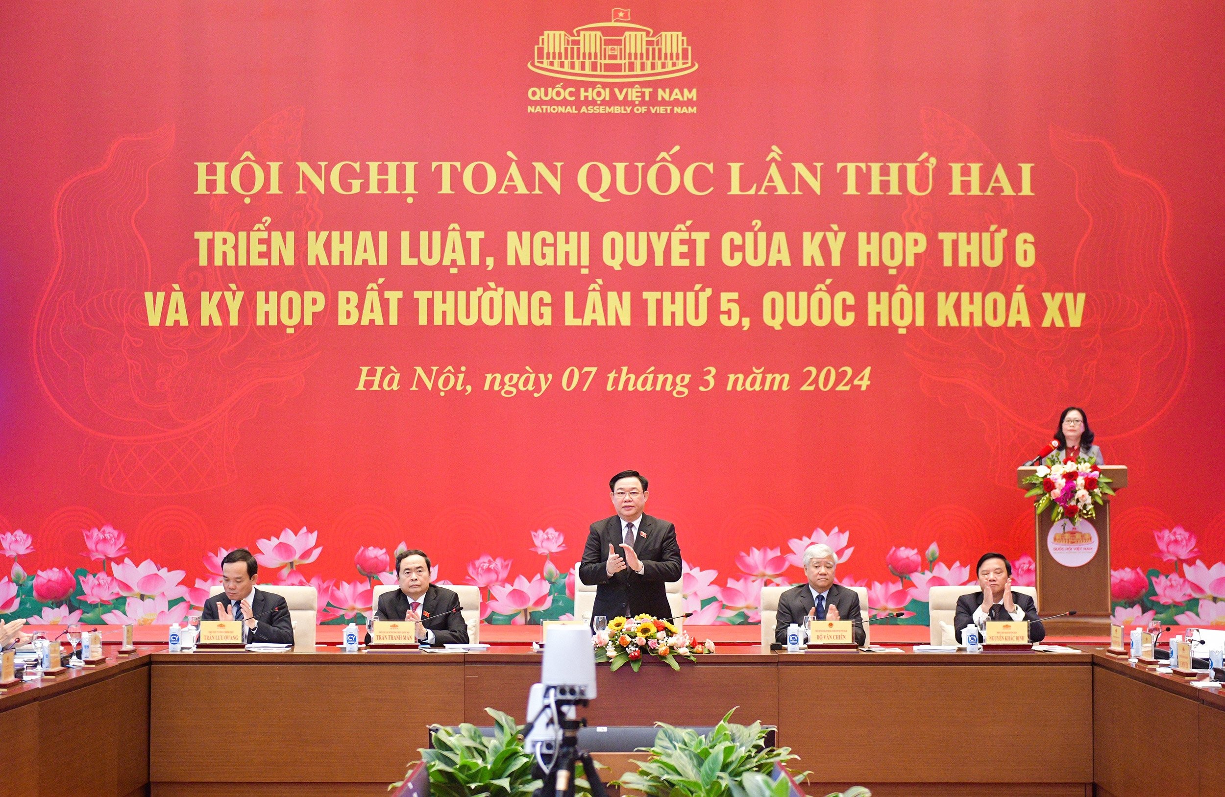 Khai mạc Hội nghị toàn quốc lần thứ hai triển khai luật, nghị quyết của Kỳ họp thứ 6 và Kỳ họp bất thường lần thứ 5, Quốc hội khóa XV