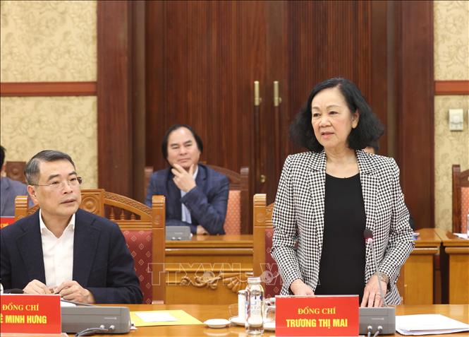 Thường trực Ban Bí thư chủ trì phiên họp Tiểu ban Tổ chức phục vụ Đại hội XIV - Ảnh 2.