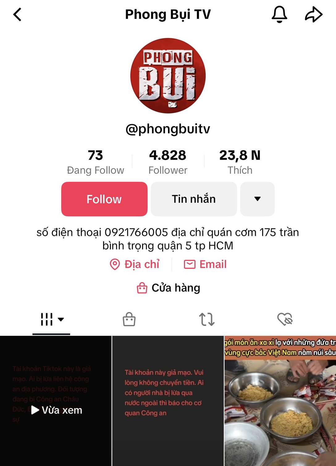 Chủ k&ecirc;nh Phong Bụi TV l&ecirc;n tiếng sau khi c&ocirc;ng an bắt kẻ lừa đảo- Ảnh 1.