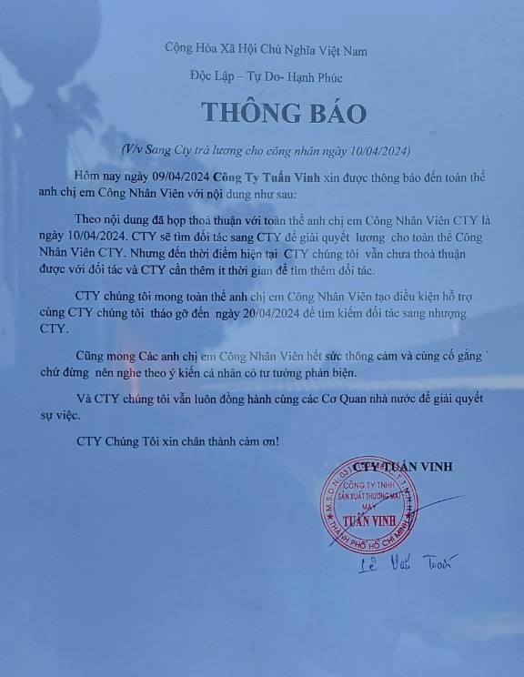 Gi&aacute;m đốc c&ocirc;ng ty &ldquo;mất t&iacute;ch&rdquo;, hơn 100 c&ocirc;ng nh&acirc;n vẫn chưa đ&ograve;i được nợ lương- Ảnh 2.