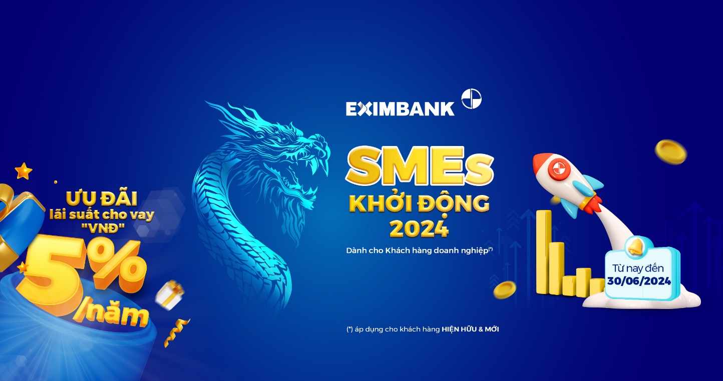 Kỷ niệm 35 năm th&agrave;nh lập: Eximbank tung chương tr&igrave;nh cho vay ưu đ&atilde;i &ldquo;SMEs &ndash; Khởi động 2024&rdquo;- Ảnh 1.