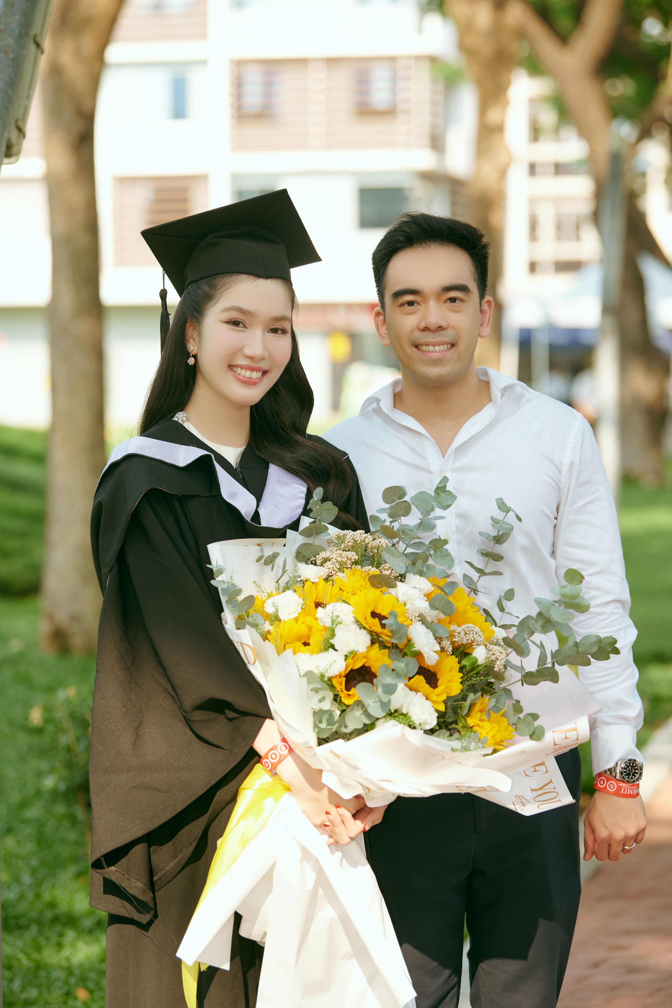 &Aacute; hậu Phương Anh thấy may mắn v&igrave; chồng vừa đẹp trai vừa học giỏi- Ảnh 3.