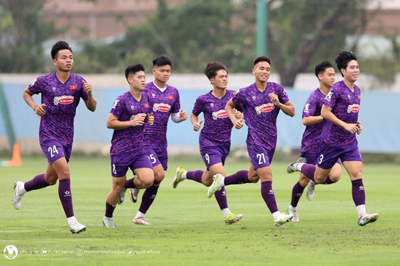 Nhiều tuyển thủ U20 được kỳ vọng tỏa sáng trong màu áo U23 Việt Nam tại Giải U23 châu Á 2024 Ảnh: VFF