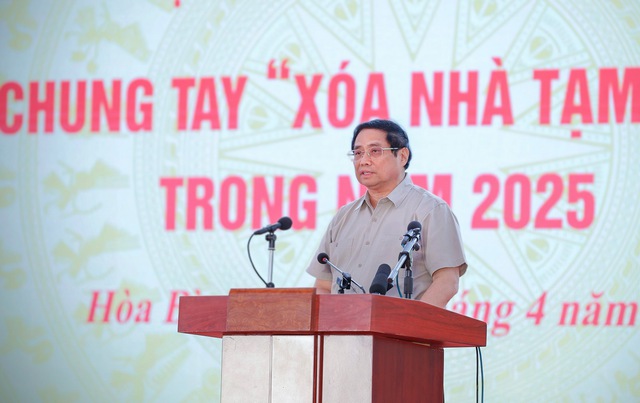 Thủ tướng k&ecirc;u gọi "g&oacute;p c&ocirc;ng, g&oacute;p của" cho phong tr&agrave;o x&oacute;a nh&agrave; tạm, nh&agrave; dột n&aacute;t- Ảnh 1.