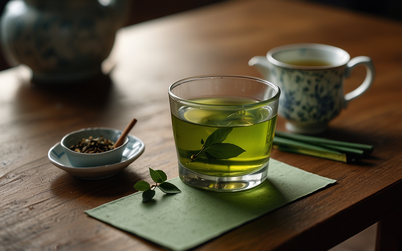 Kết quả bất ngờ khi uống tr&agrave; xanh l&uacute;c l&agrave;m việc