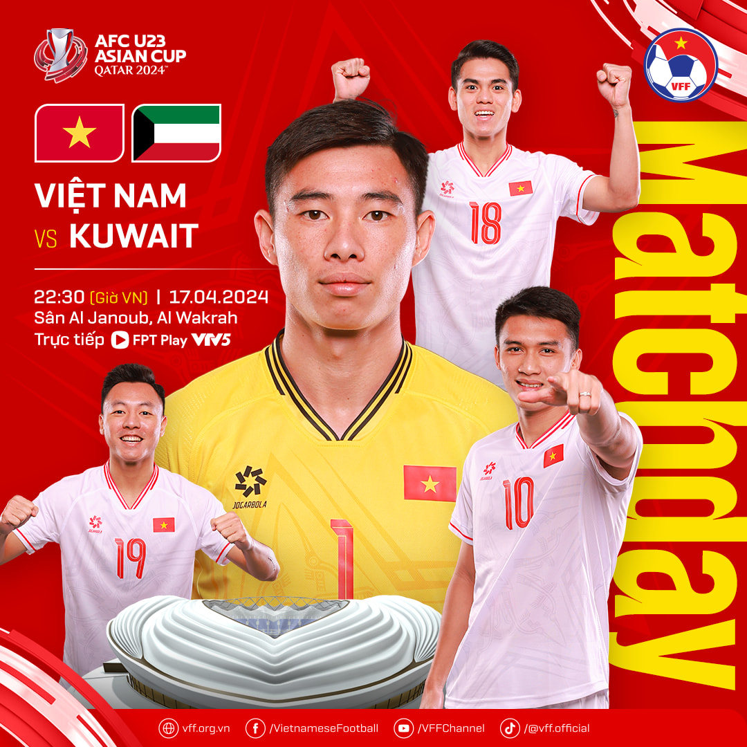 Thắng U23 Kuwait 3-1, U23 Việt Nam gi&agrave;nh ng&ocirc;i đầu bảng D- Ảnh 1.