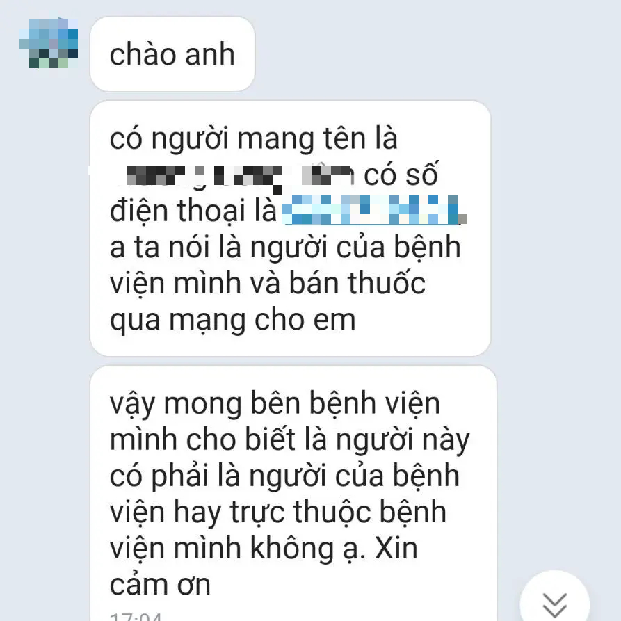 Mạo danh nhân viên bệnh viện để bán thuốc- Ảnh 2.