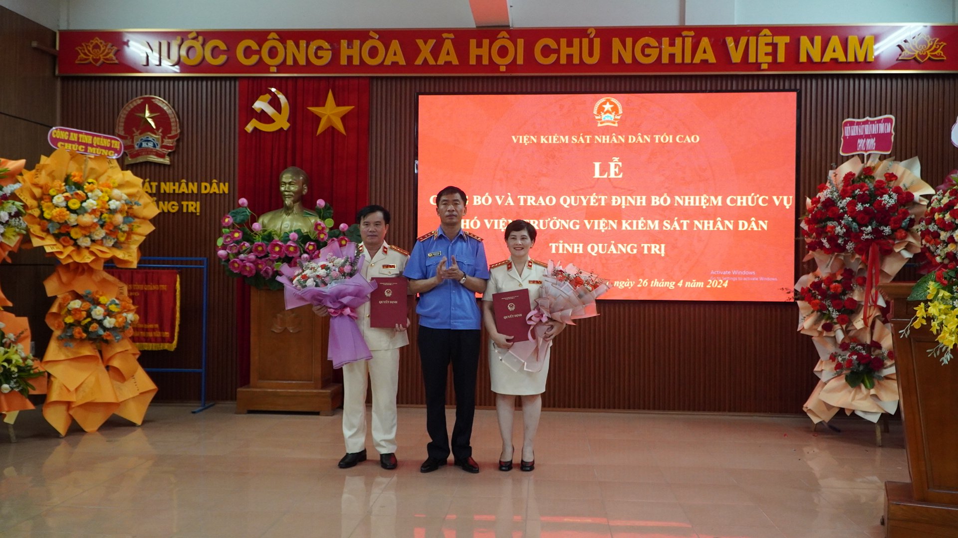 Bổ nhiệm 2 Ph&oacute; Viện trưởng VKSND tỉnh Quảng Trị - Ảnh 1.