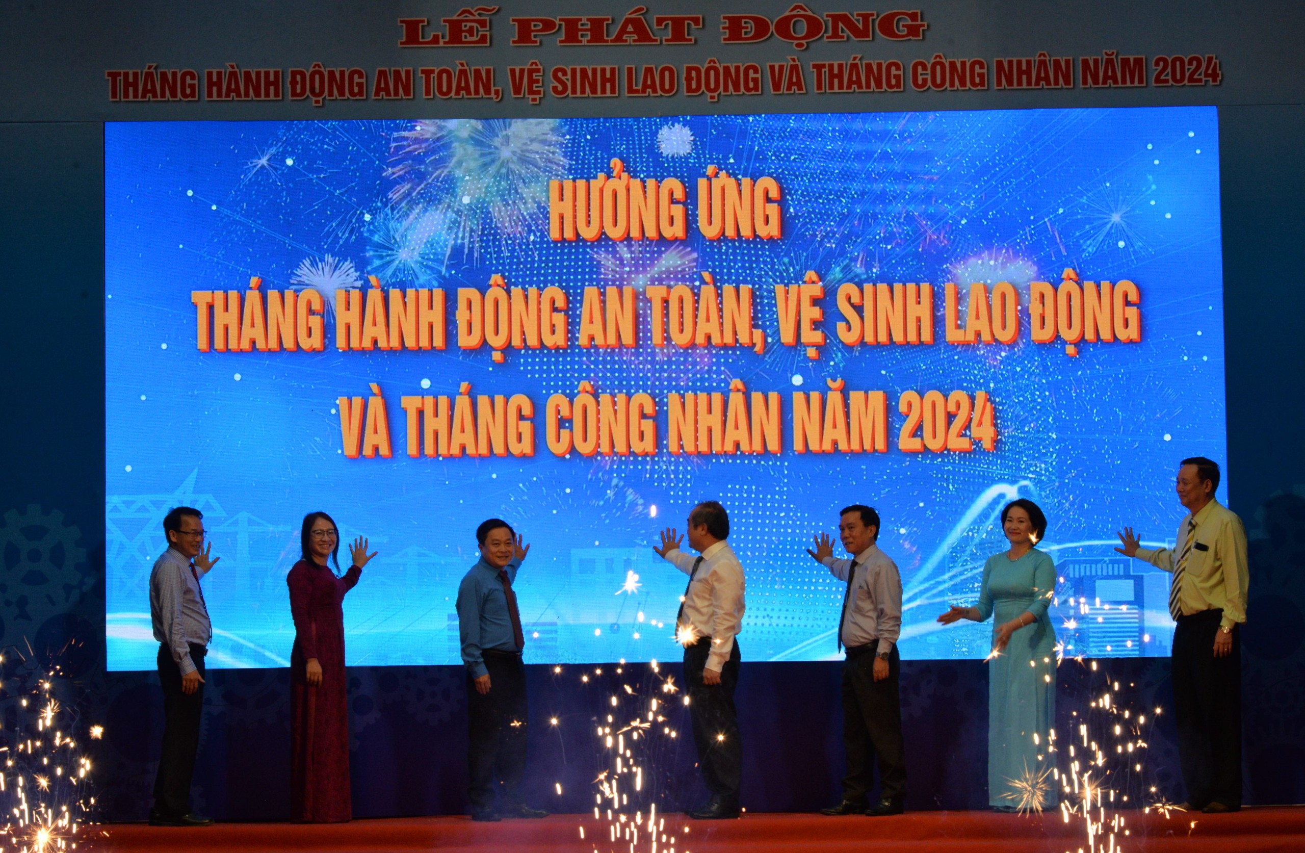 Quảng Ng&atilde;i: Ph&aacute;t động Th&aacute;ng h&agrave;nh động về an to&agrave;n, vệ sinh lao động v&agrave; Th&aacute;ng C&ocirc;ng nh&acirc;n năm 2024 - Ảnh 1.