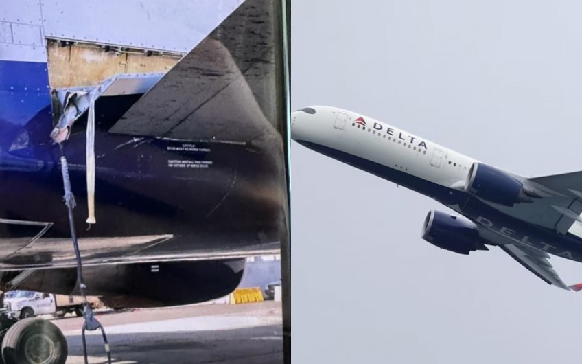 Máy bay Boeing chở 183 người ở Mỹ bung máng trượt thoát hiểm trên không