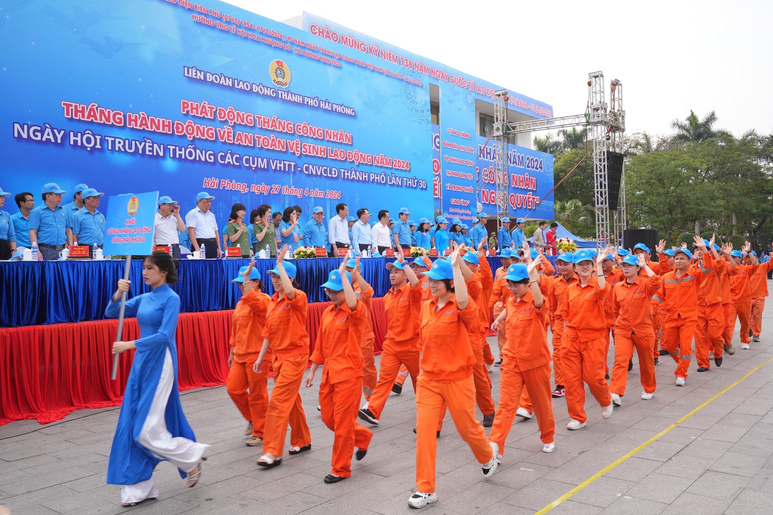 Phát động Tháng Công nhân, Tháng hành động về an toàn vệ sinh lao động- Ảnh 1.