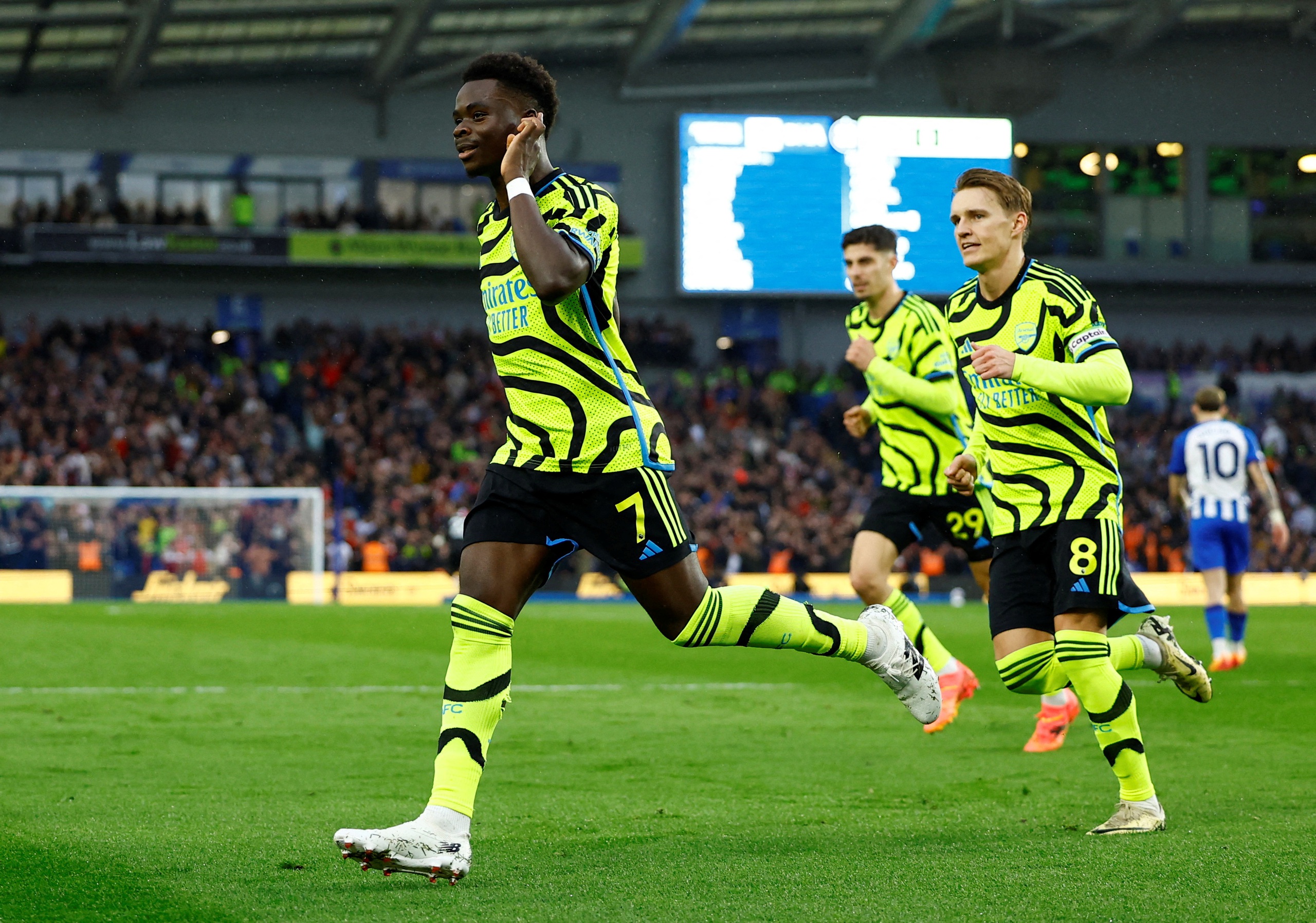 Vùi dập chủ nhà Brighton, Arsenal trở lại đỉnh bảng Ngoại hạng Anh- Ảnh 2.