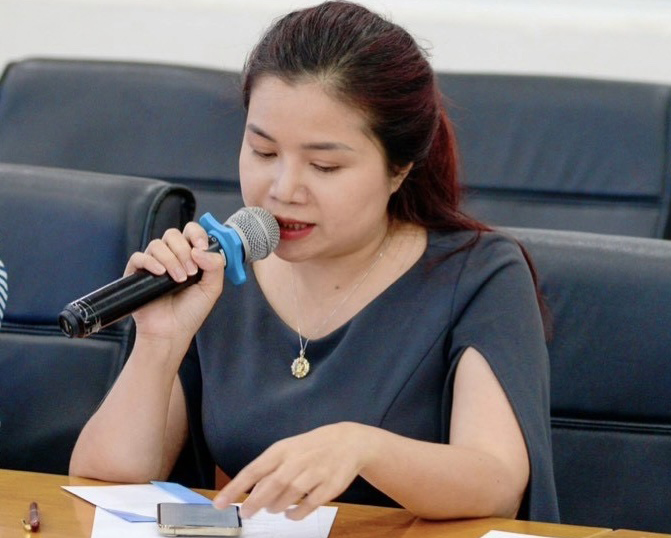 B&agrave; Nguyễn Thị Mỹ vừa c&oacute; đơn tố gi&aacute;c tội phạm gửi đến một số cơ quan ph&aacute;p luật, kiến nghị l&agrave;m r&otilde;Ảnh: Đ.N