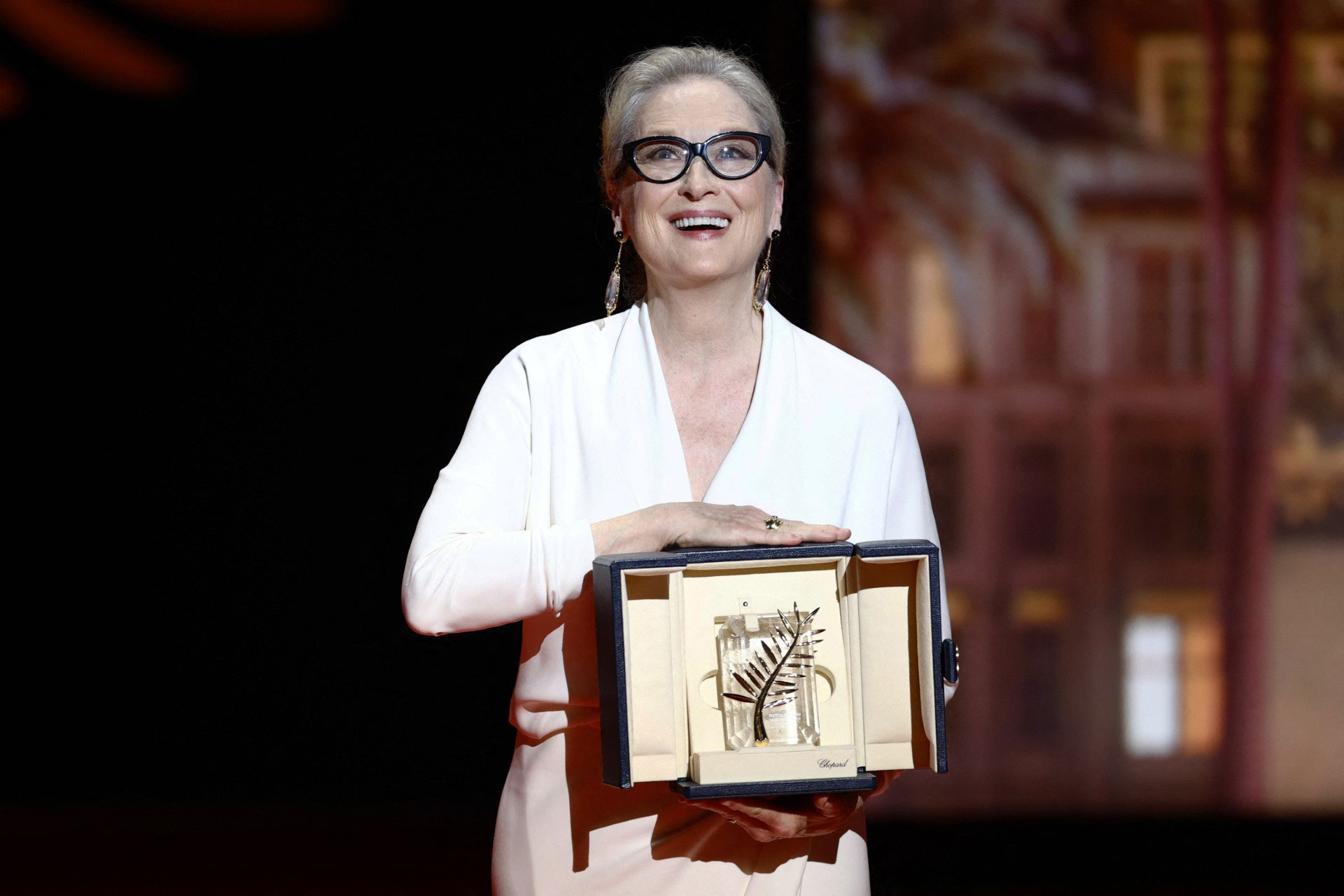 Nữ diễn vi&ecirc;n Meryl Streep được vinh danh tại Li&ecirc;n hoan Phim Cannes 2024 Ảnh: REUTERS