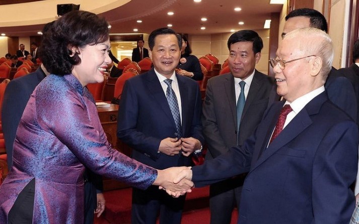 Những hình ảnh Tổng Bí thư Nguyễn Phú Trọng tại phiên khai mạc Hội nghị Trung ương 9