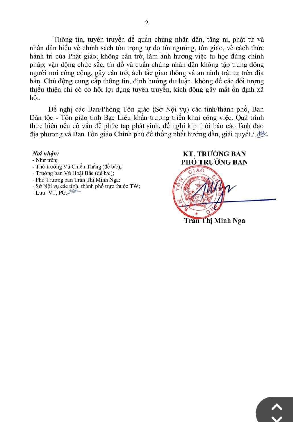 Ban T&ocirc;n gi&aacute;o Ch&iacute;nh phủ th&ocirc;ng tin về "sư Th&iacute;ch Minh Tuệ"- Ảnh 3.