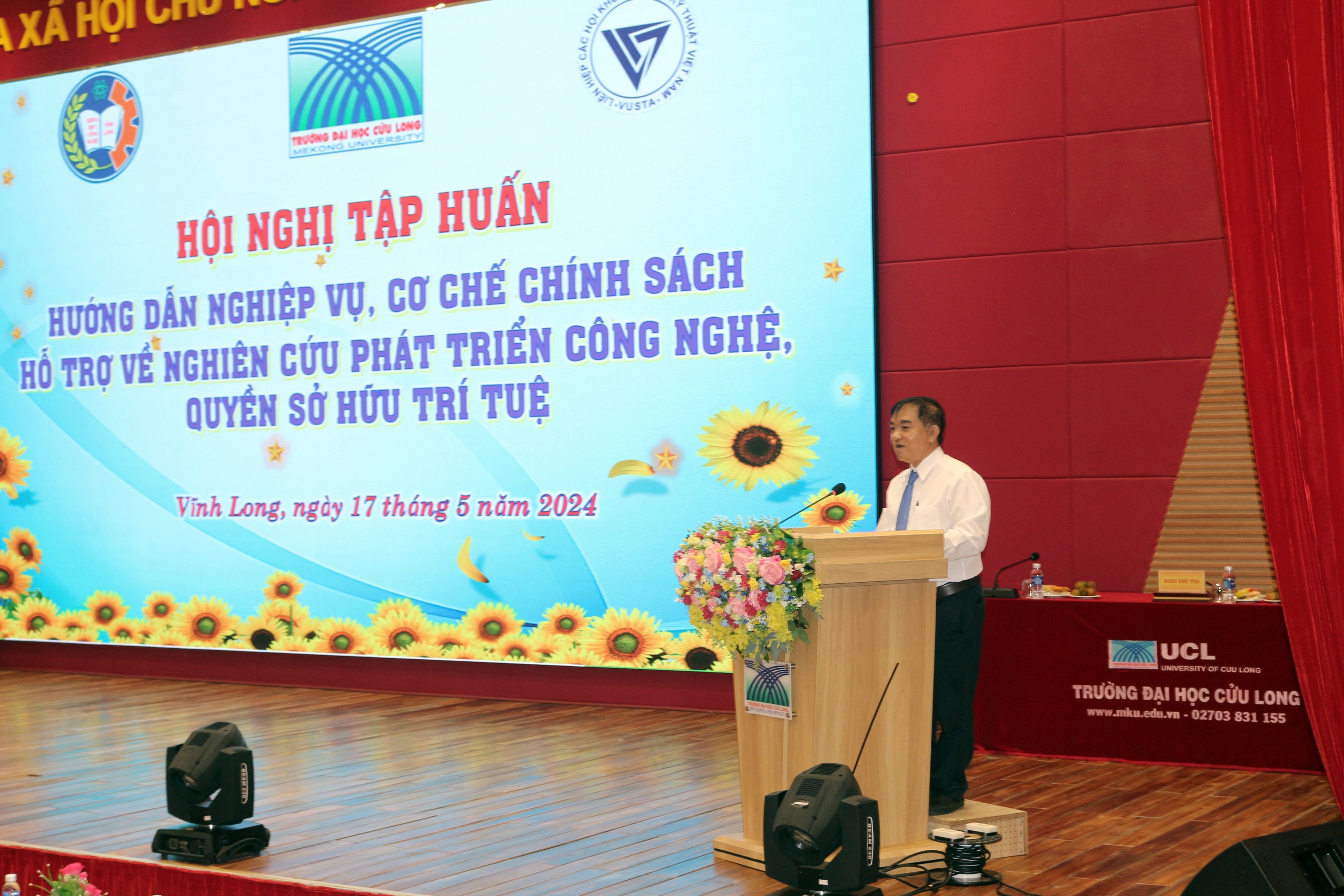 Hội nghị về c&ocirc;ng nghệ v&agrave; sở hữu tr&iacute; tuệ tại Trường ĐH Cửu Long- Ảnh 2.