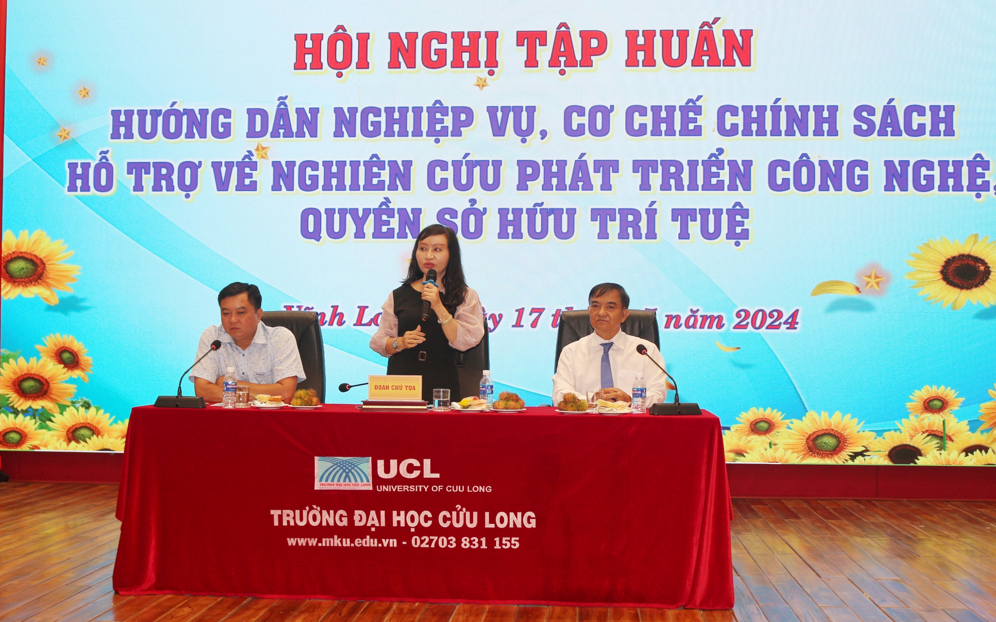 Hội nghị về công nghệ và sở hữu trí tuệ tại Trường ĐH Cửu Long