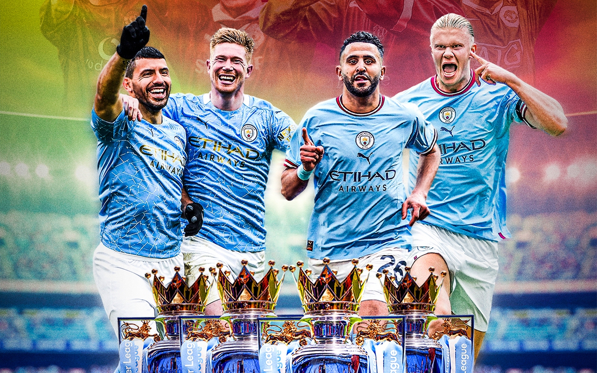 Man City lần thứ 4 v&ocirc; địch Anh, viết n&ecirc;n trang sử mới
