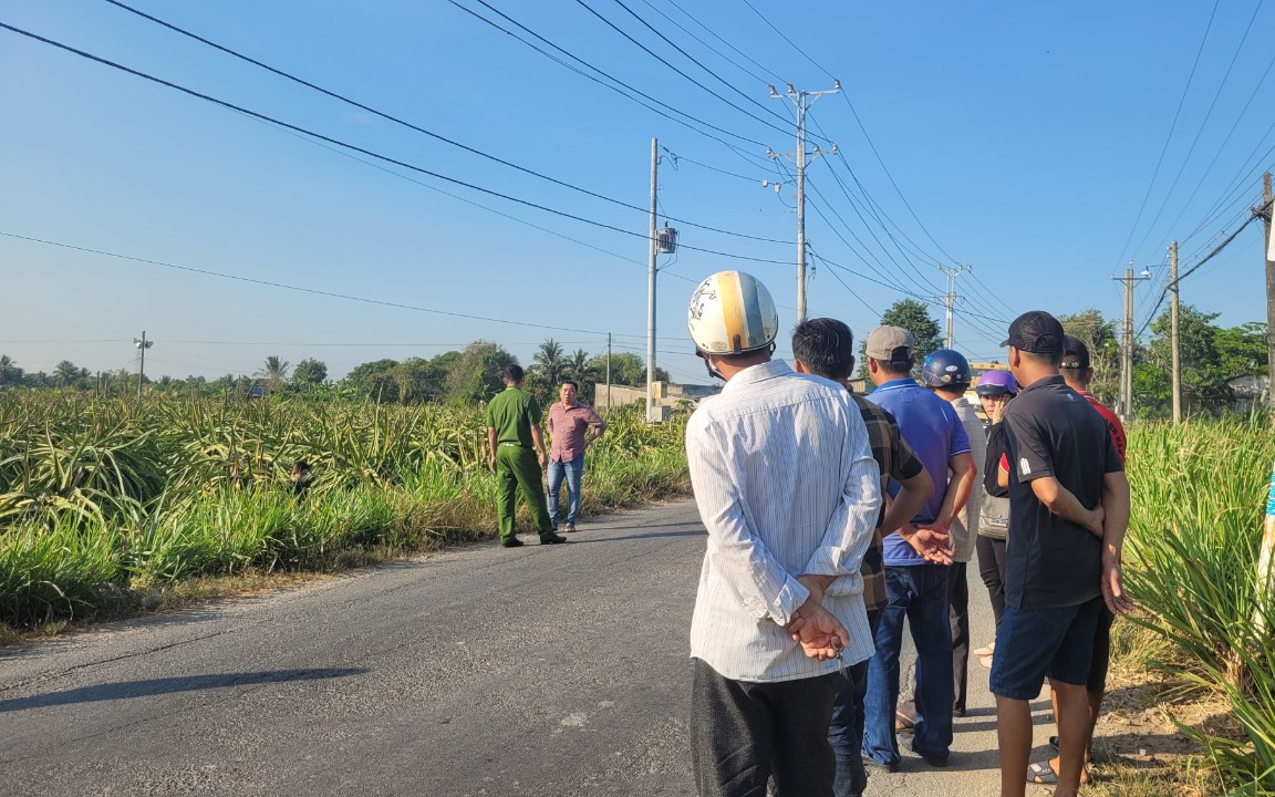 Phát hiện thi thể nam thanh niên trong vườn thanh long ở Long An
