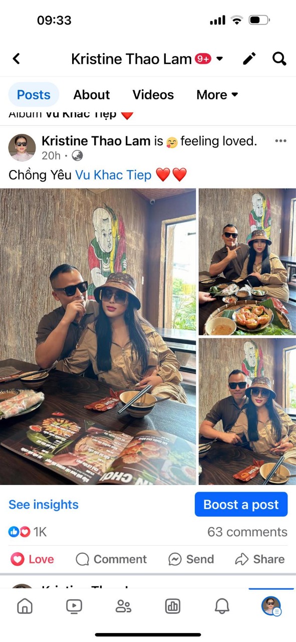 Kristine Thảo Lâm thân mật bên Vũ Khắc Tiệp- Ảnh 3.