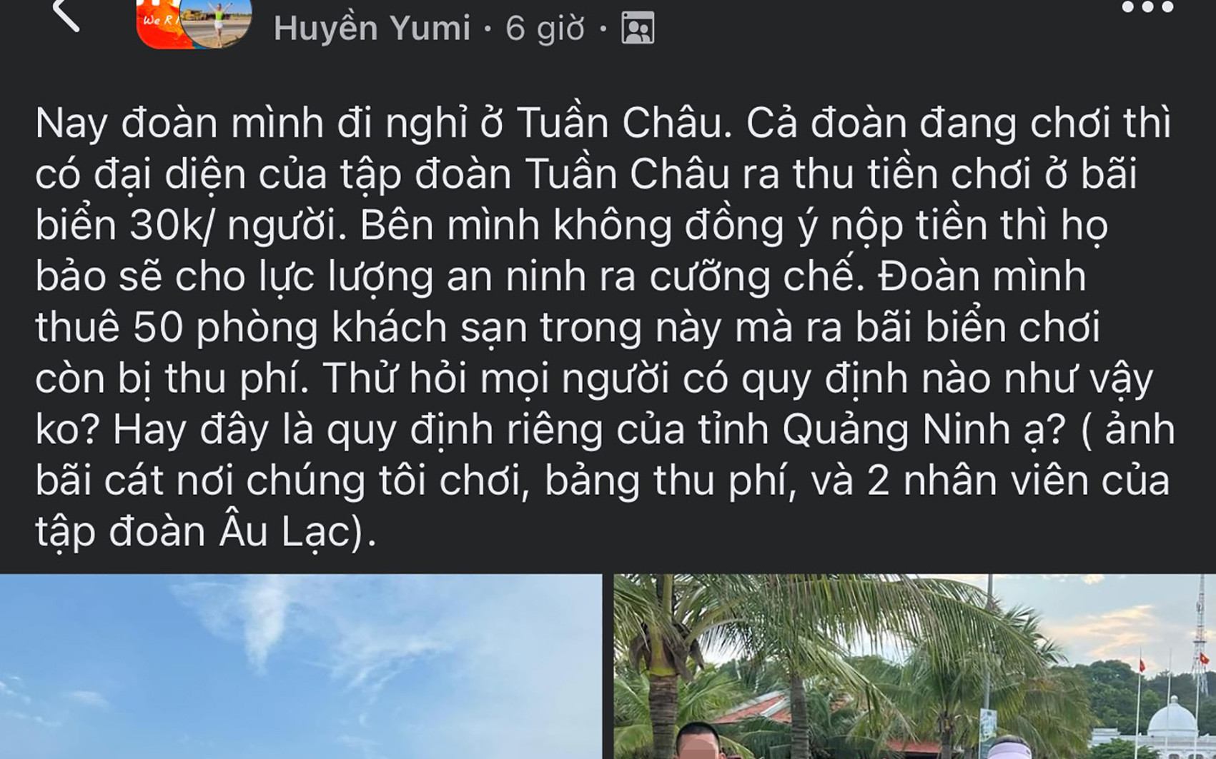 Thu phí team building ở bãi biển Tuần Châu đúng hay sai?