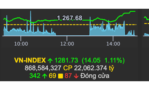 VN-Index đang tiến lên ngưỡng 1.300 điểm?