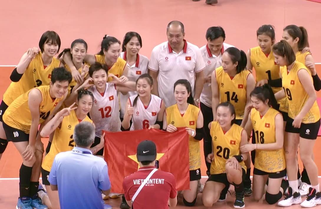 Đ&aacute;nh bại Kazakhstan, tuyển nữ Việt Nam bảo vệ ng&ocirc;i hậu AVC Challenge Cup- Ảnh 9.