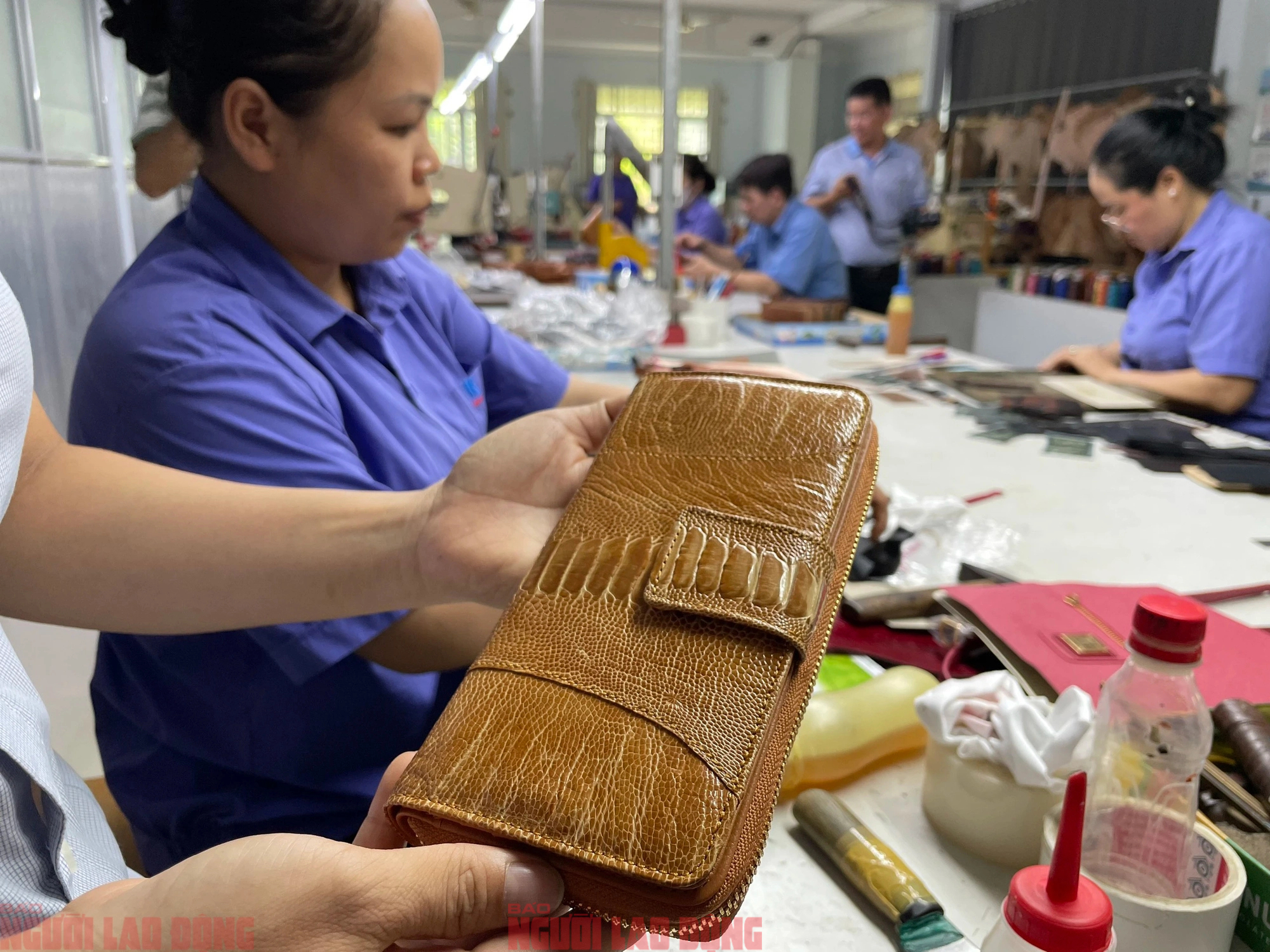 Cận cảnh quy trình thuộc da đà điểu - cá sấu ở nhà máy lớn nhất Việt Nam- Ảnh 20.