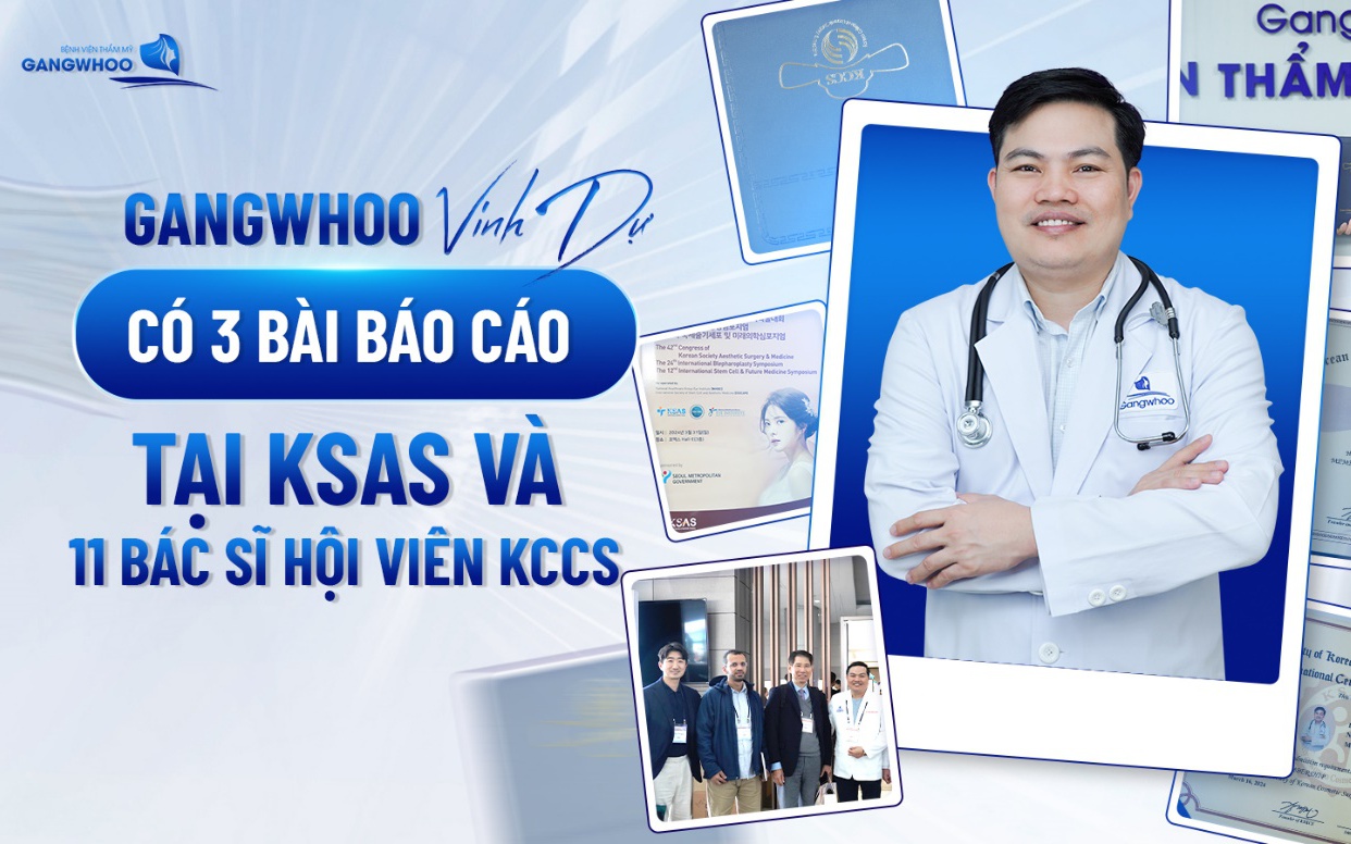 Gangwhoo vinh dự có 3 bài Báo cáo tại KSAS và 11 Bác sĩ trở thành Hội viên KCCS